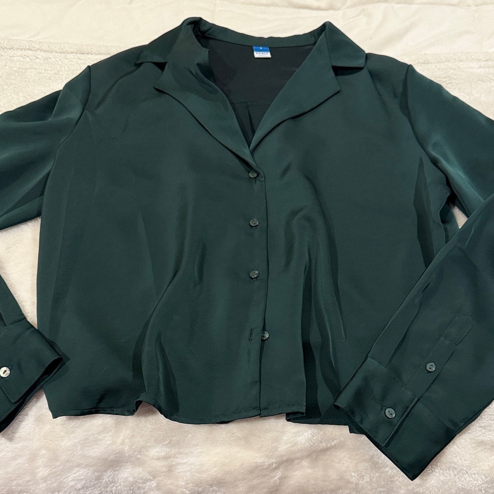 Old Navy Dark Green Button Down Shirt